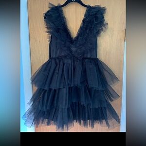 Steven Madden Tulle Dress. Black. Size Large. NWT